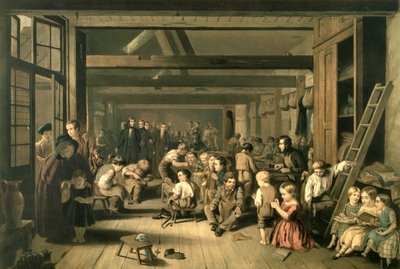 Die Westminster School of Industry, Old Pye Street, gedruckt von Leighton Brothers von English School